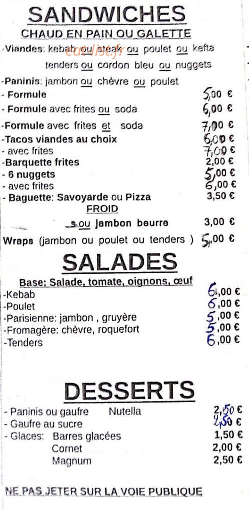 Pizza Lulu — carte page 4