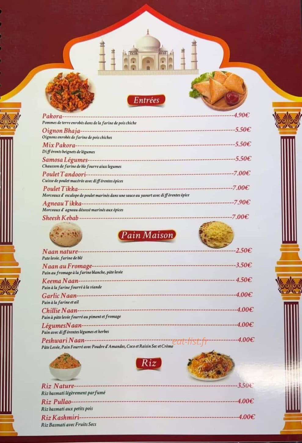 Taj Mahal — carte page 2