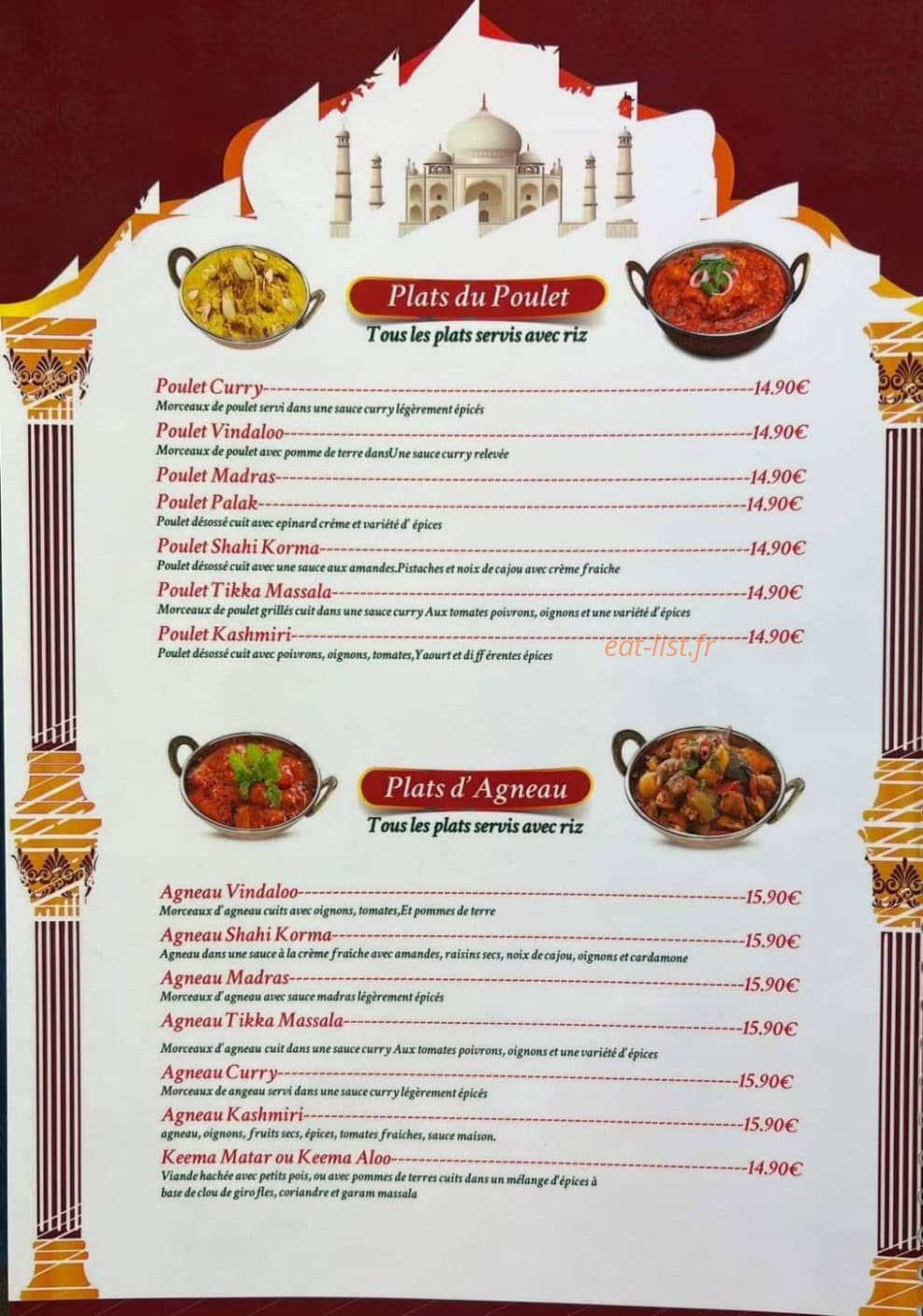Taj Mahal — carte page 3