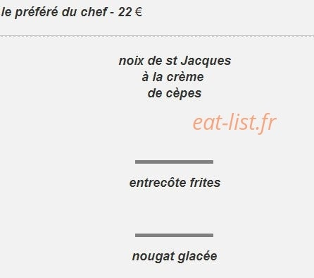 La Calzone — carte page 3