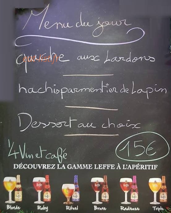 Le P'tit Basque — carte page 1