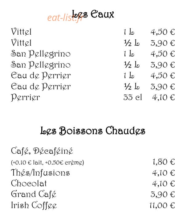 Au Jardin d'O — carte page 5