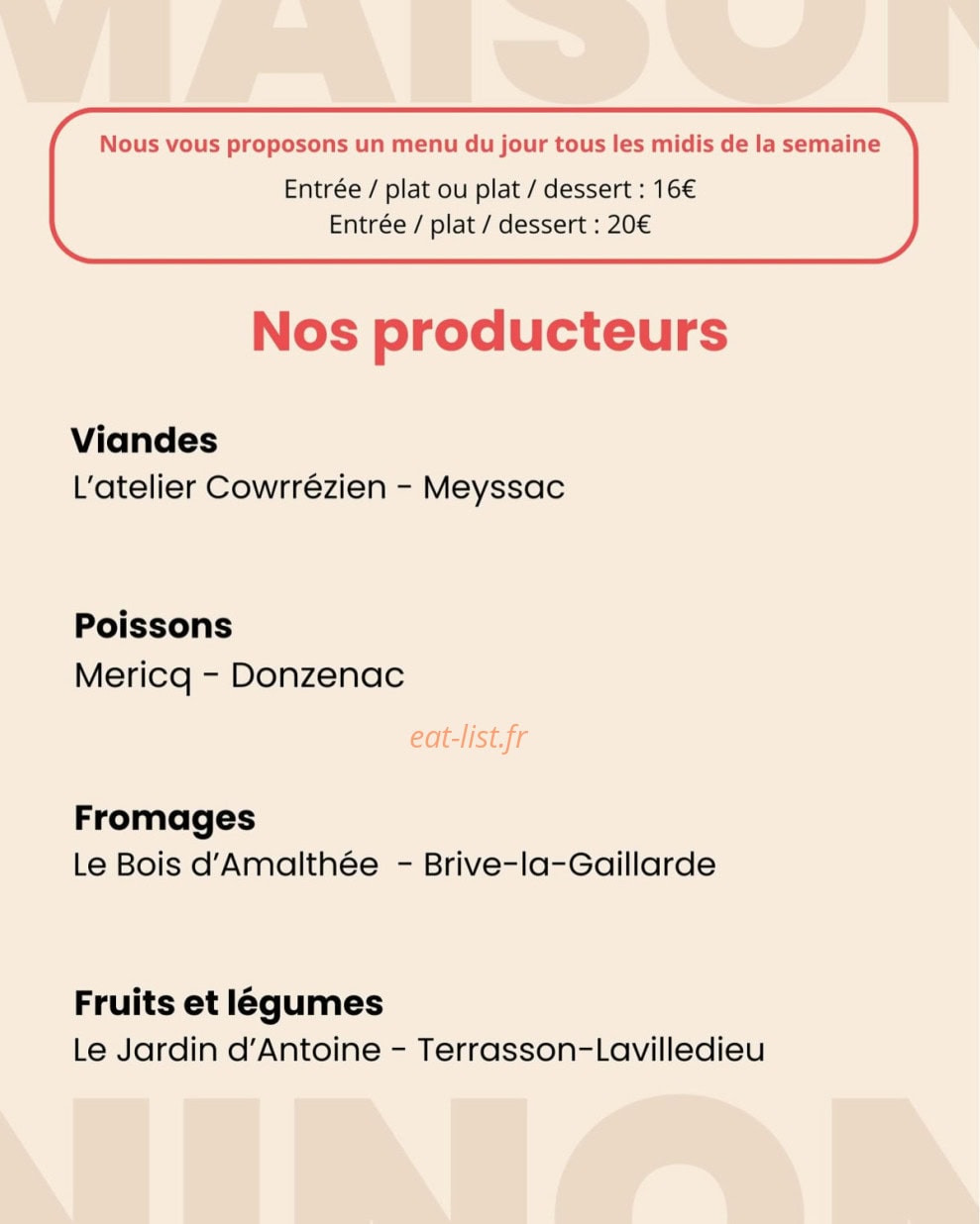 Maison Ninon — carte page 5