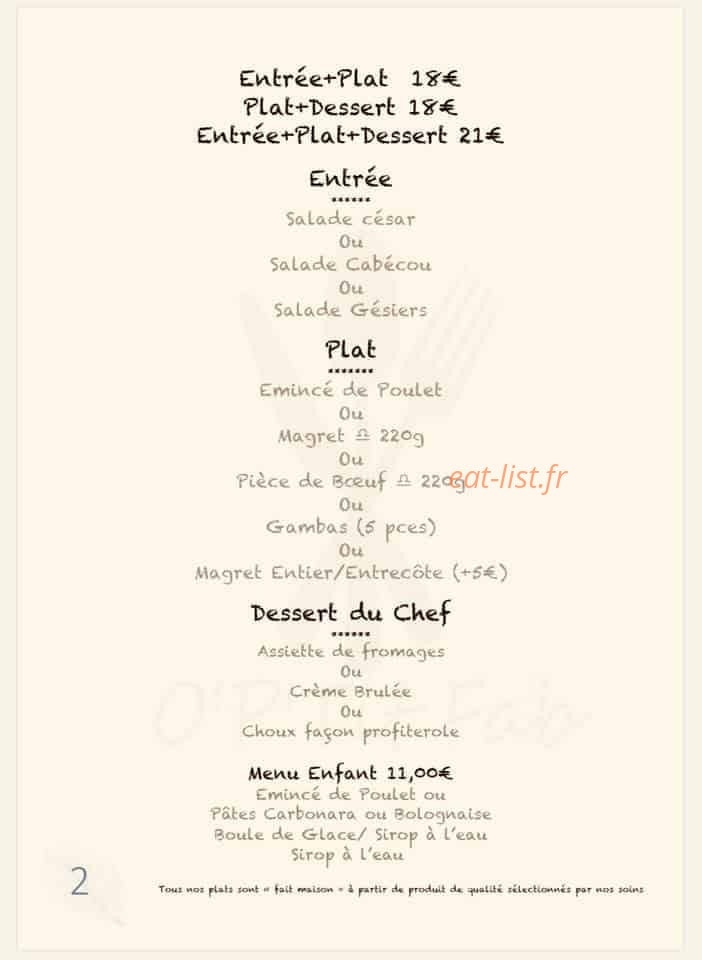 O'p'tit fab — carte page 4