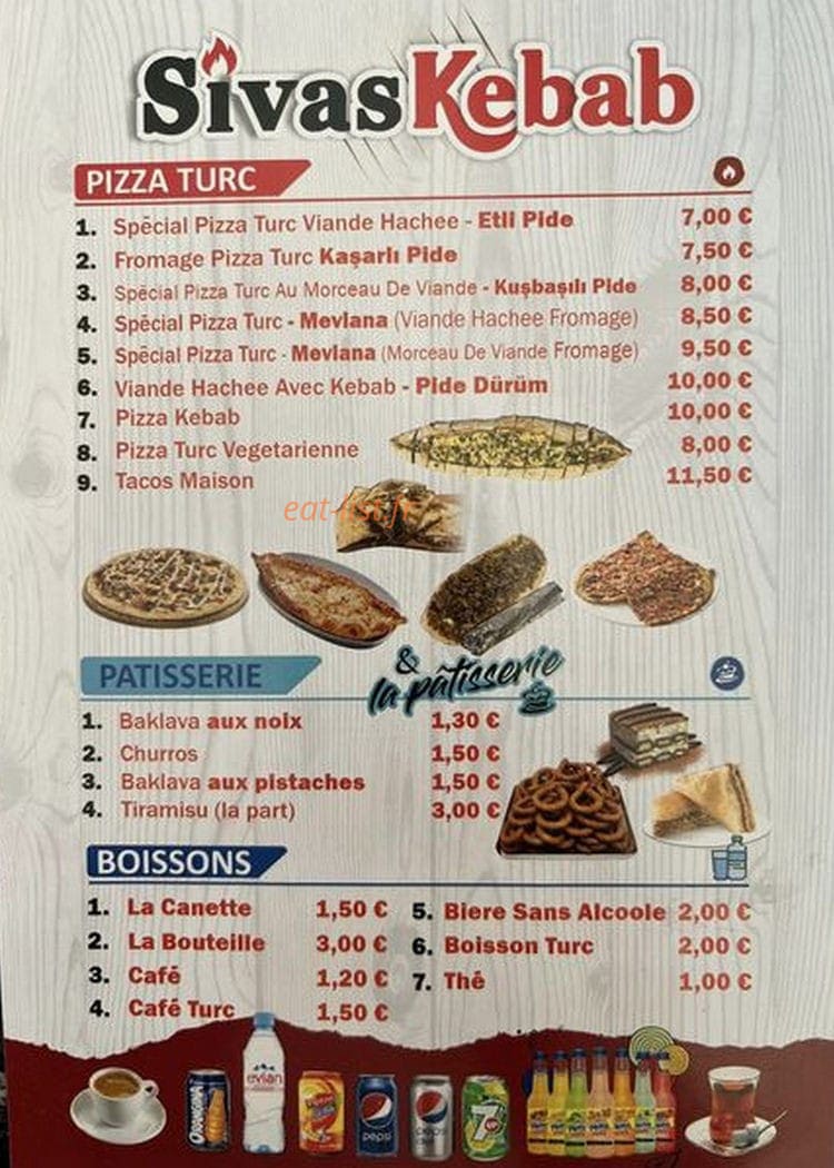 Sivas Kebab — carte page 2