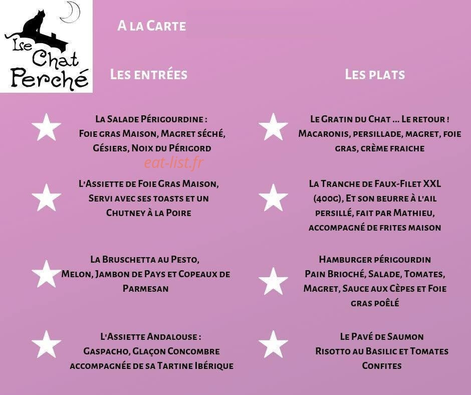 Le Chat Perché — carte page 1