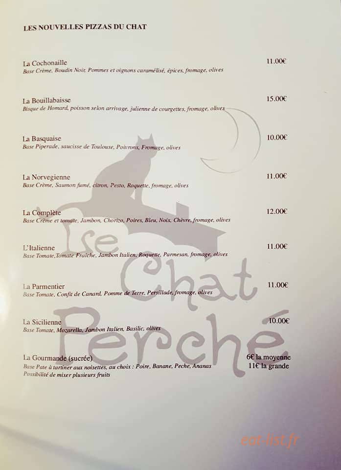 Le Chat Perché — carte page 8