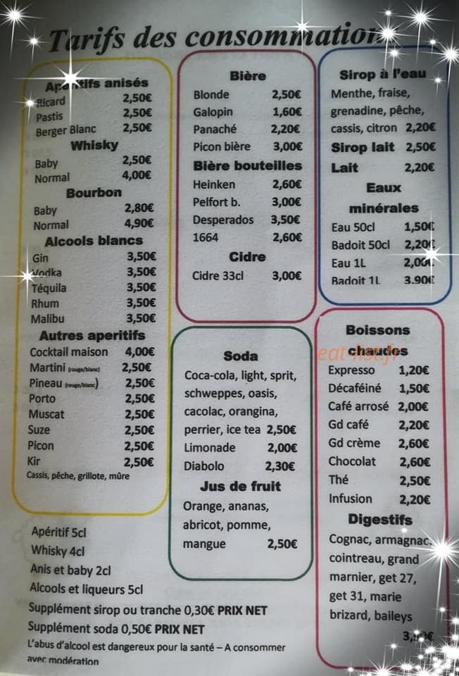 Snack du Touron — carte page 3