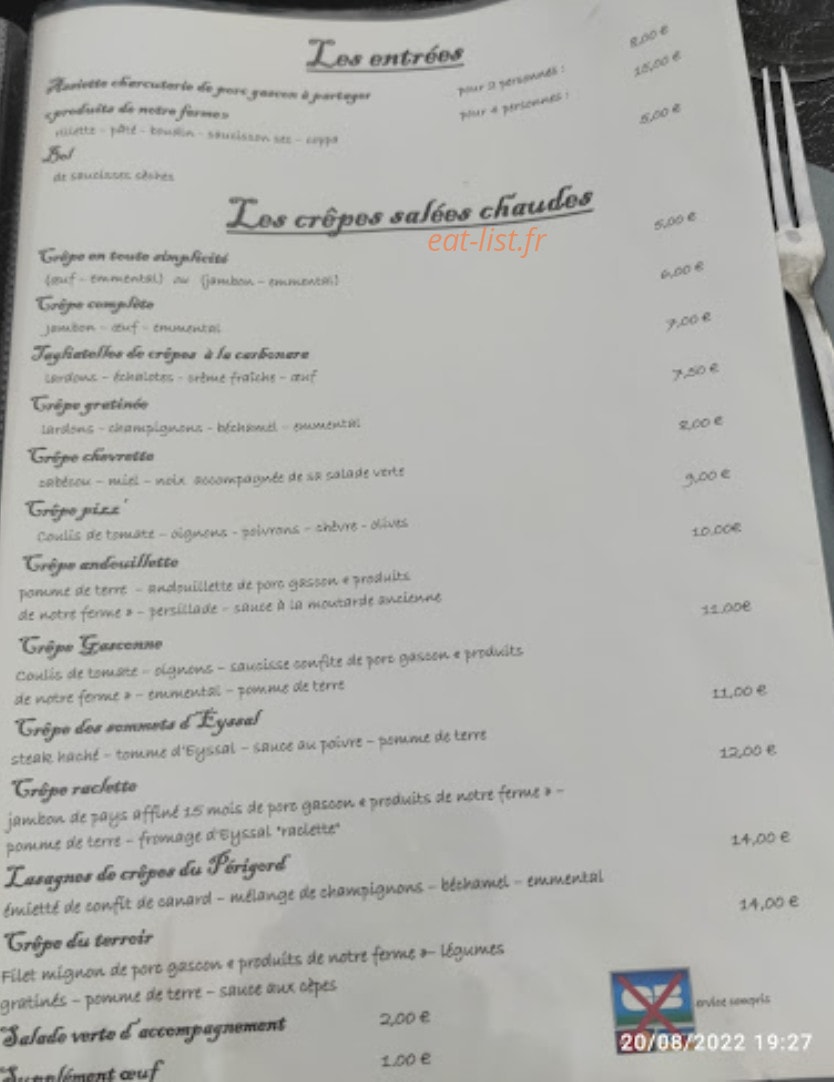 En tête à crêpe — carte page 1