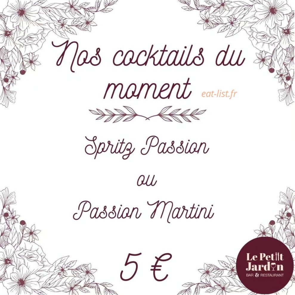 Le Petit Jardin — carte page 2