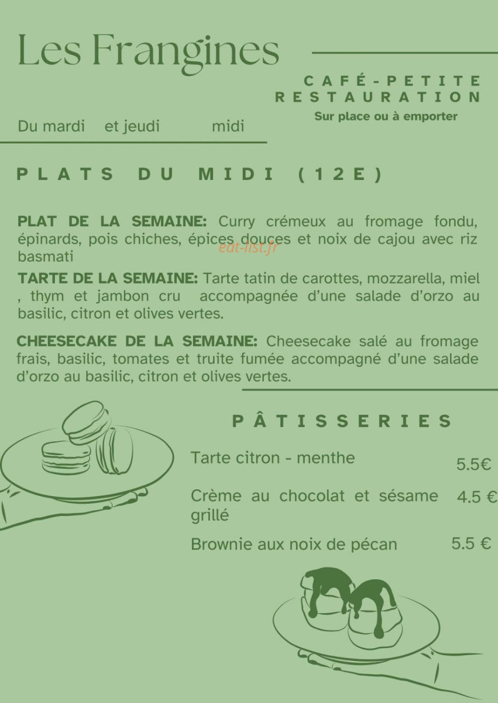 Les Frangines — carte page 1