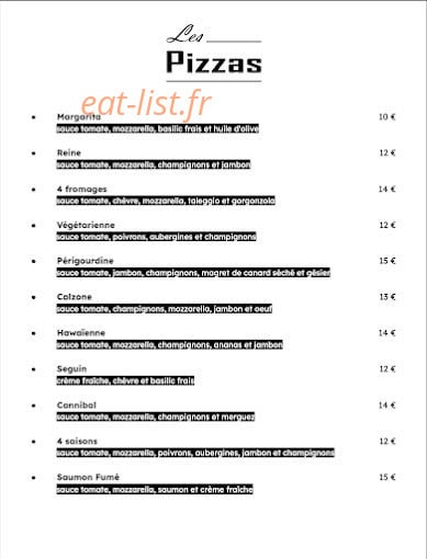 Le Cantou — carte page 1