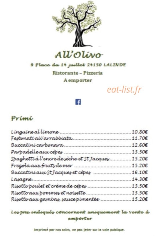 All'Olivo — carte page 3