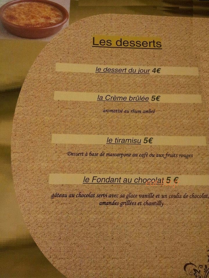 Pizzeria des Bastides — carte page 7