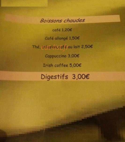 Pizzeria des Bastides — carte page 10