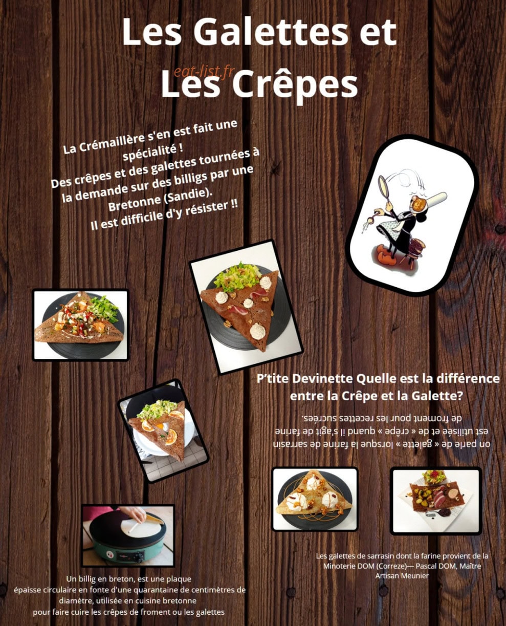 La Crémaillère — carte page 1