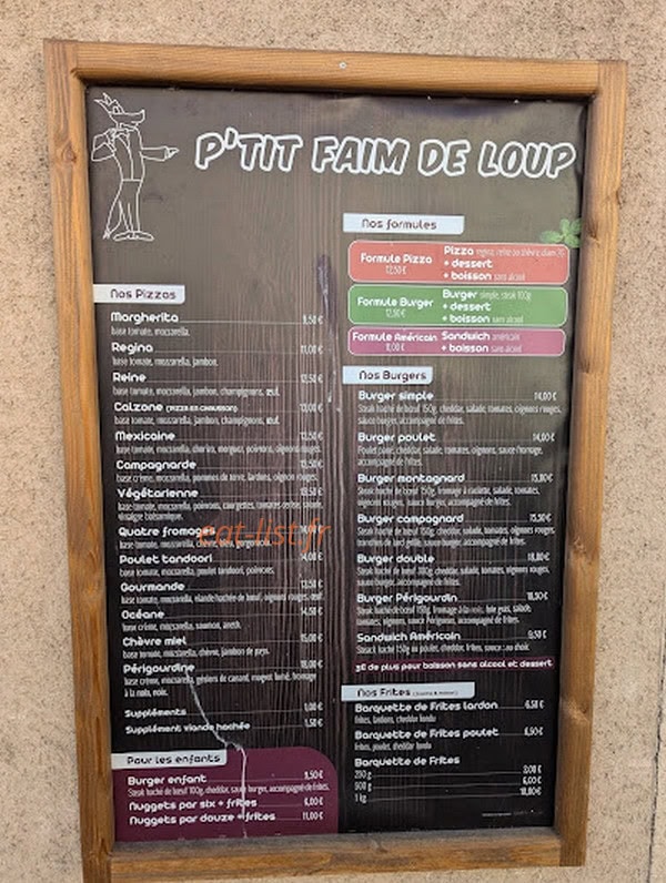 P'tit Faim de Loup — carte page 1