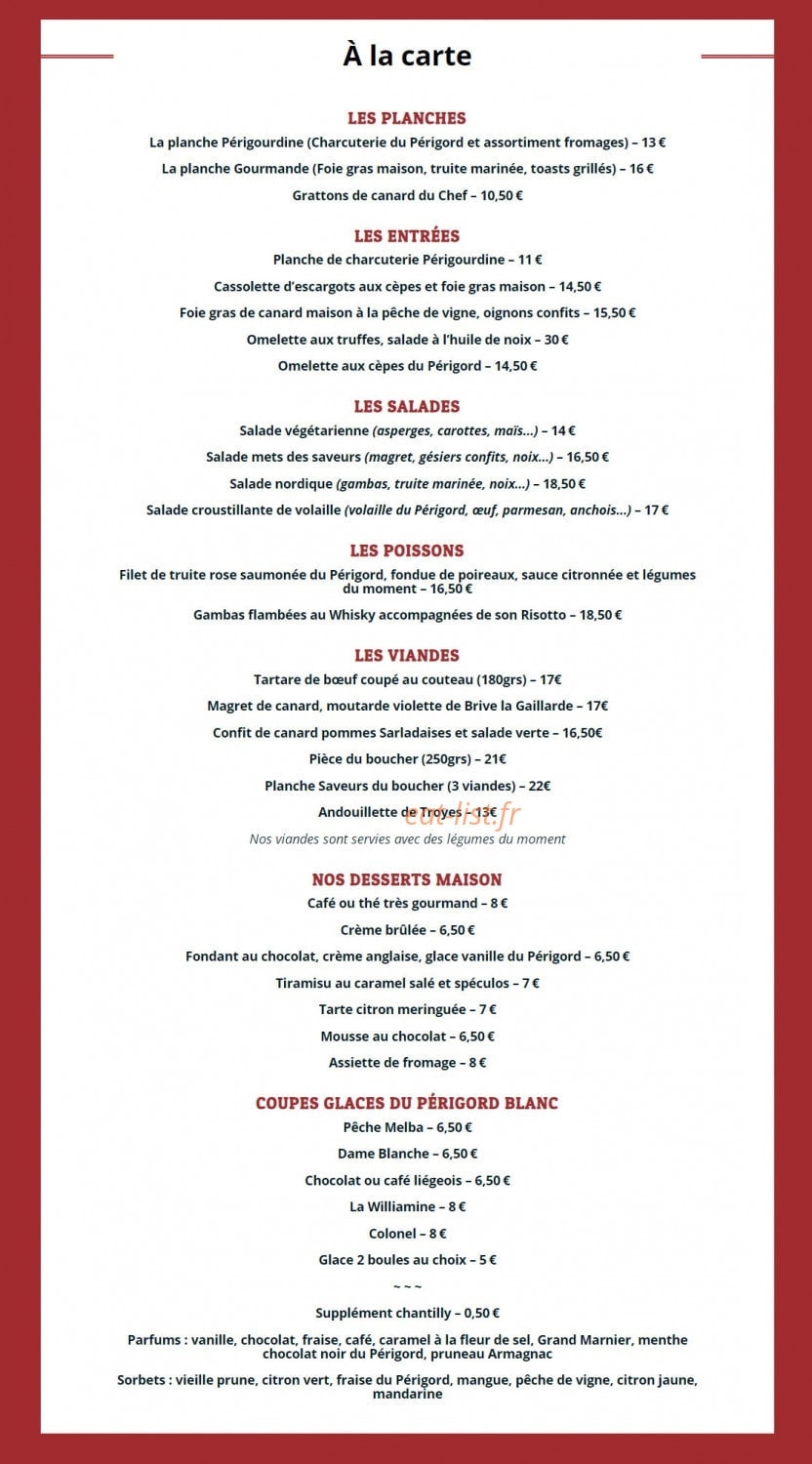 Mets Saveurs — carte page 3