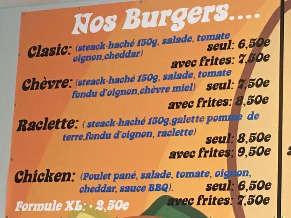 Chez John — carte page 1