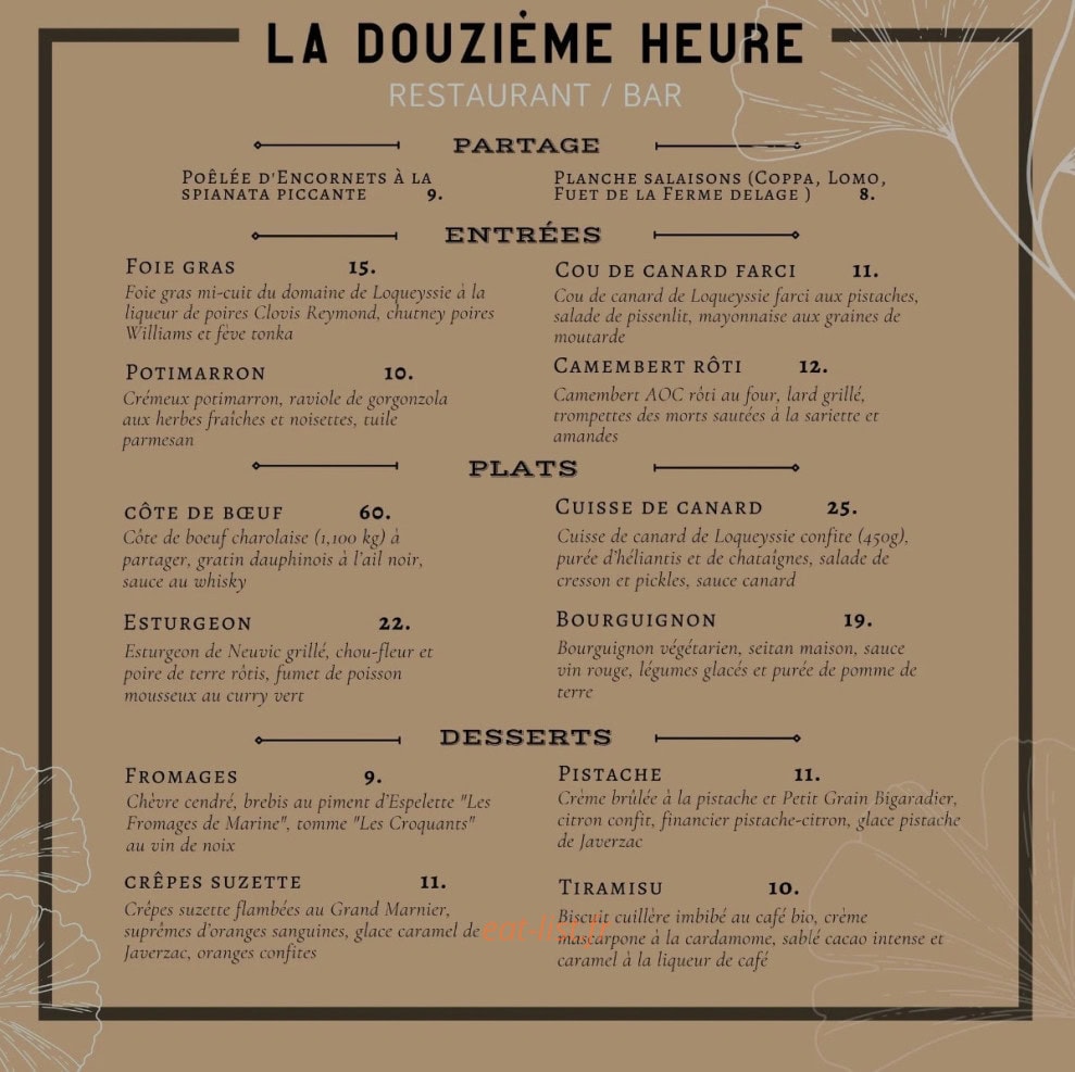 La Douzième Heure — carte page 1