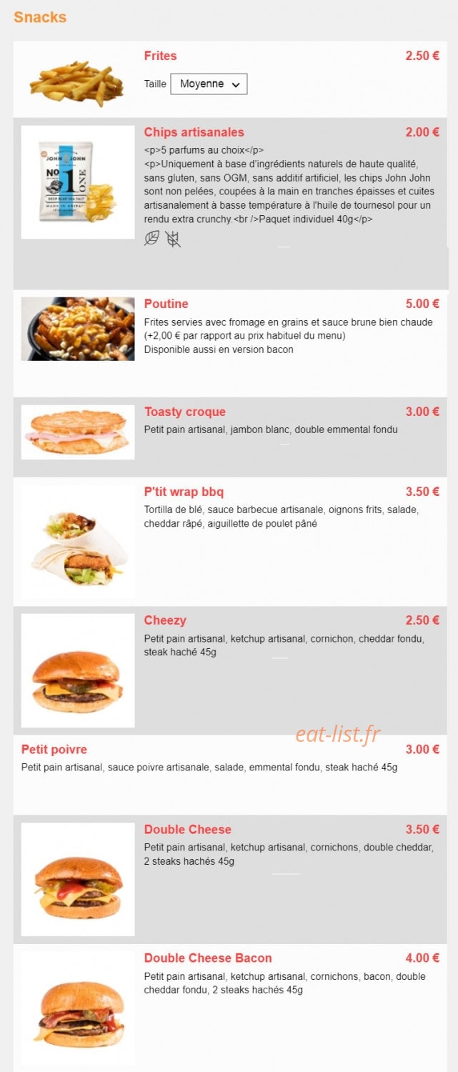 L'Extra — carte page 2