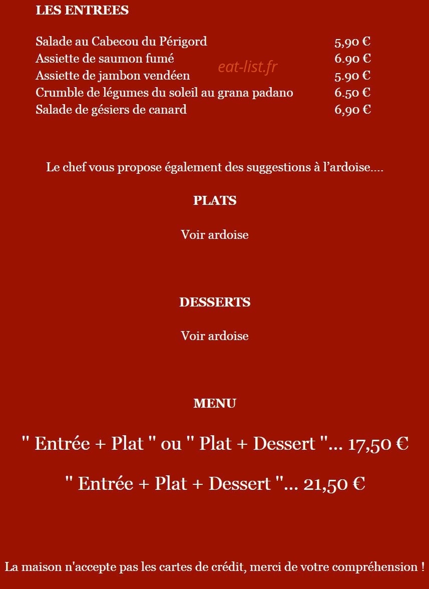 Le Bouchon — carte page 6
