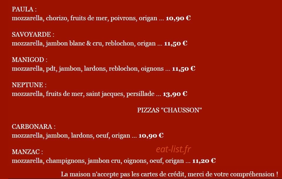 Le Bouchon — carte page 4