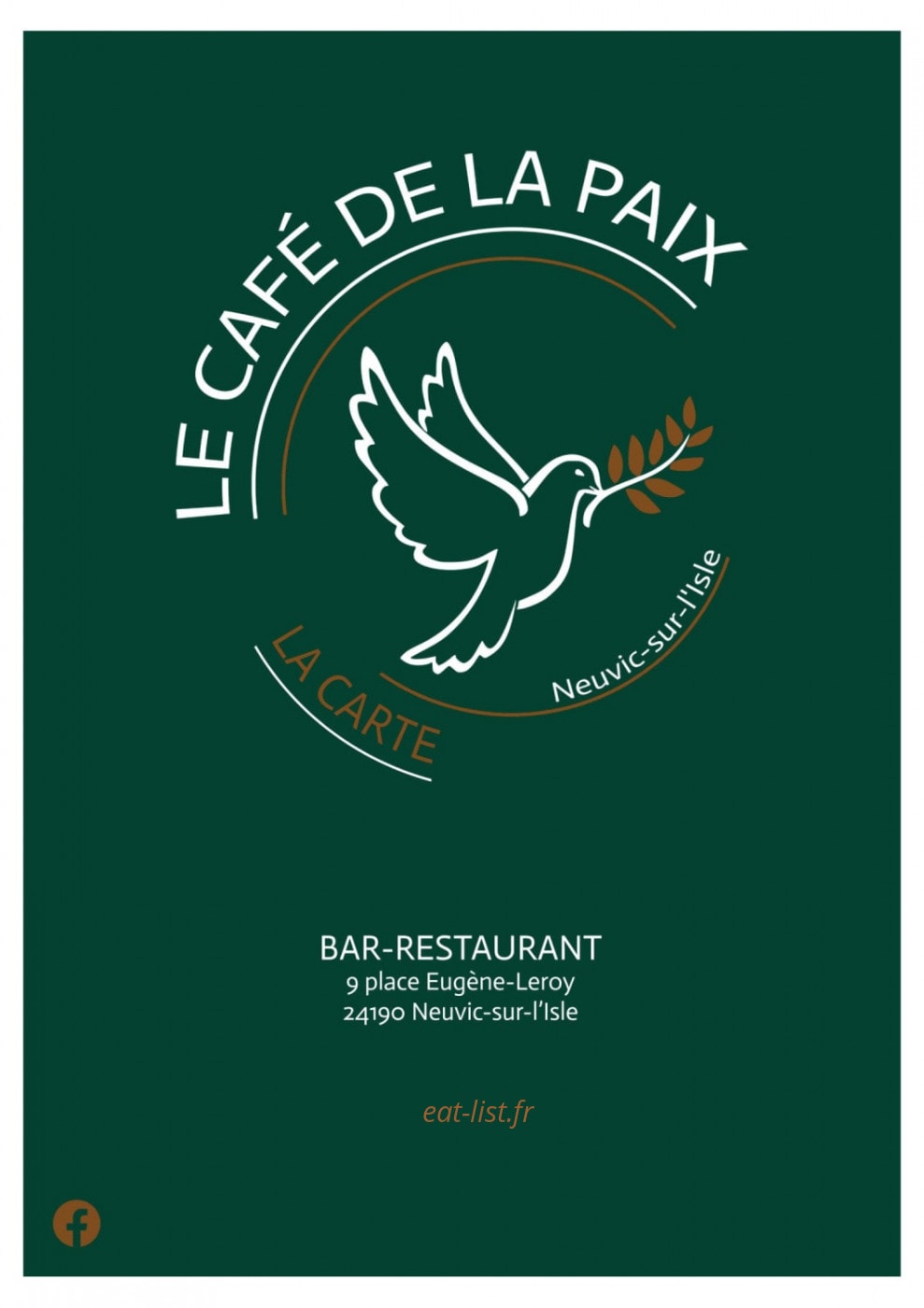 Le Café de la Paix — carte page 1