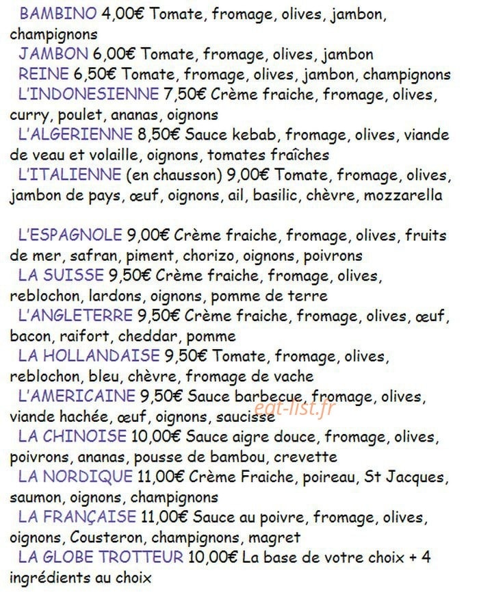 Au Bon Accueil — carte page 3