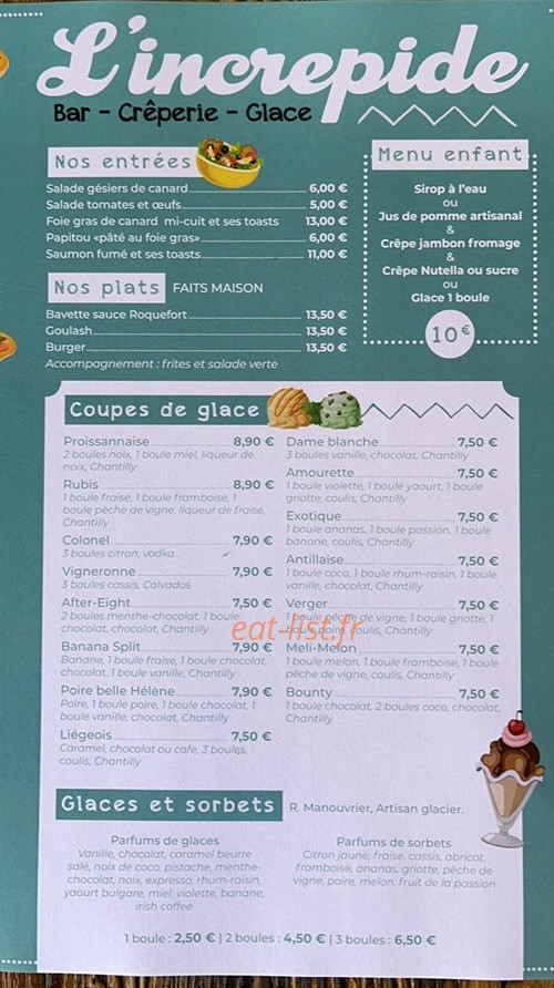 L'Incrêpide — carte page 1