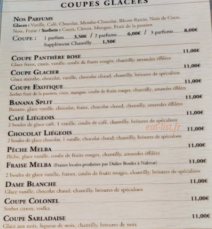 Brasserie costa — carte page 5