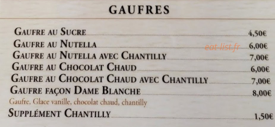 Brasserie costa — carte page 4