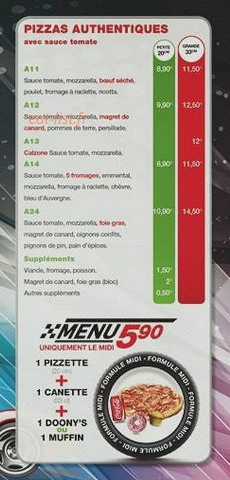Drivebox Pizza — carte page 3
