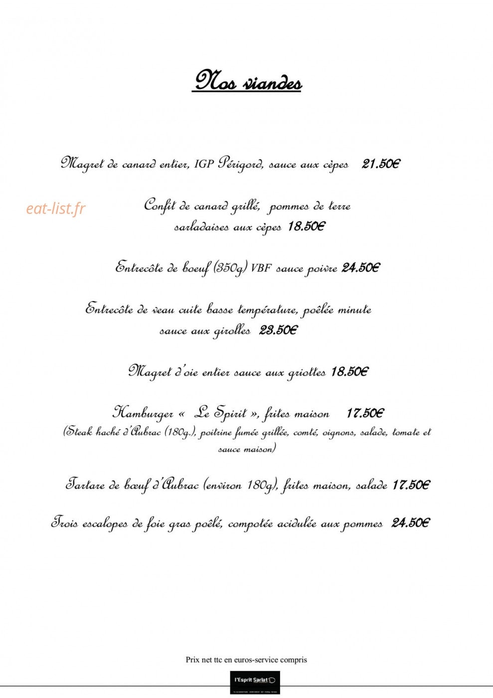 Esprit sarlat — carte page 3