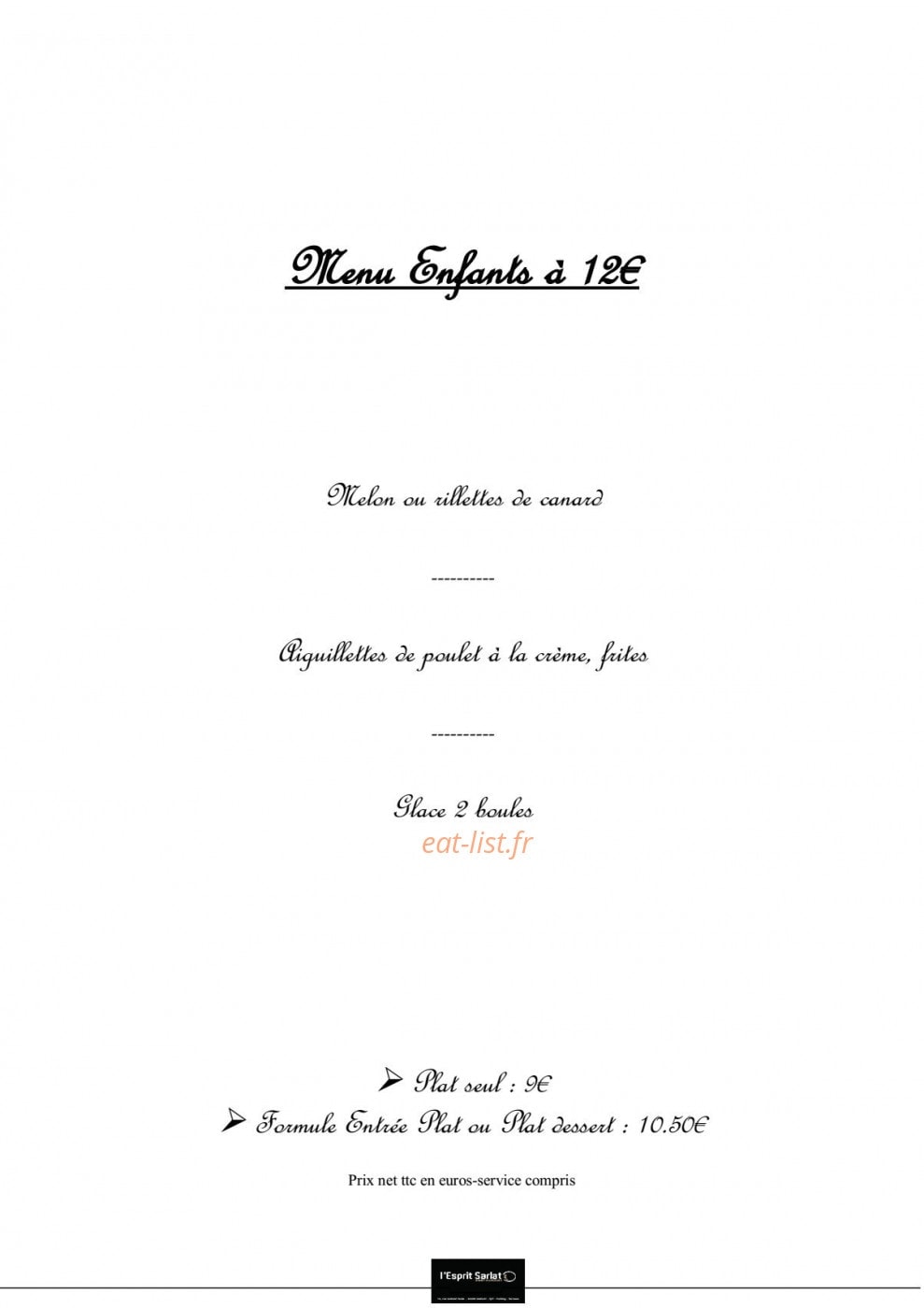 Esprit sarlat — carte page 8