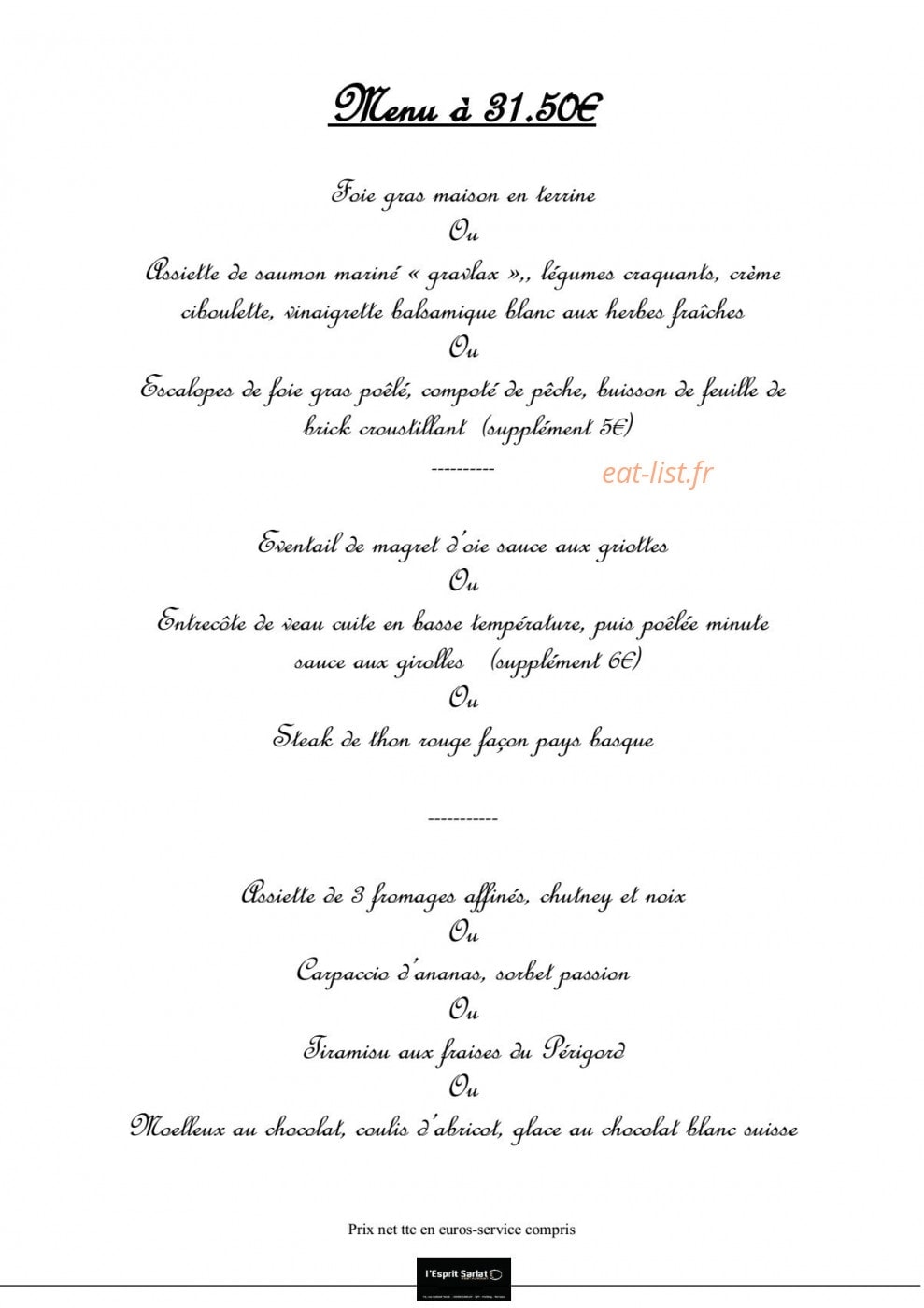 Esprit sarlat — carte page 7