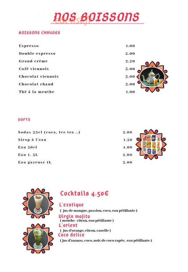 L'orient kebab — carte page 5