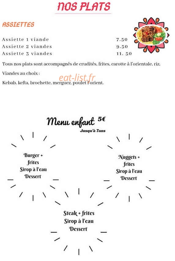 L'orient kebab — carte page 2