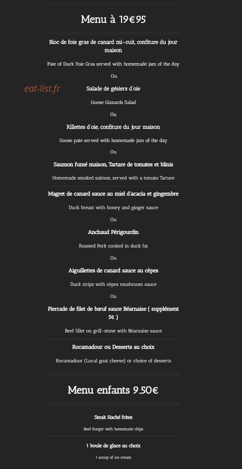 Le Bacchus — carte page 6