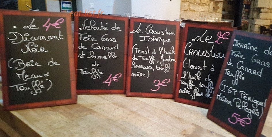 Le Bouchon — carte page 1