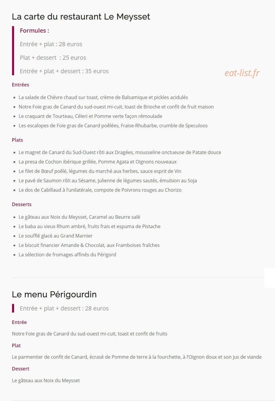 Le Meysset — carte page 1