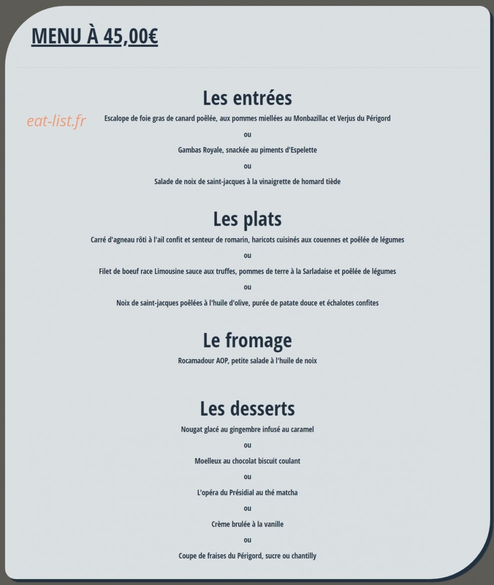 Le Présidial — carte page 4