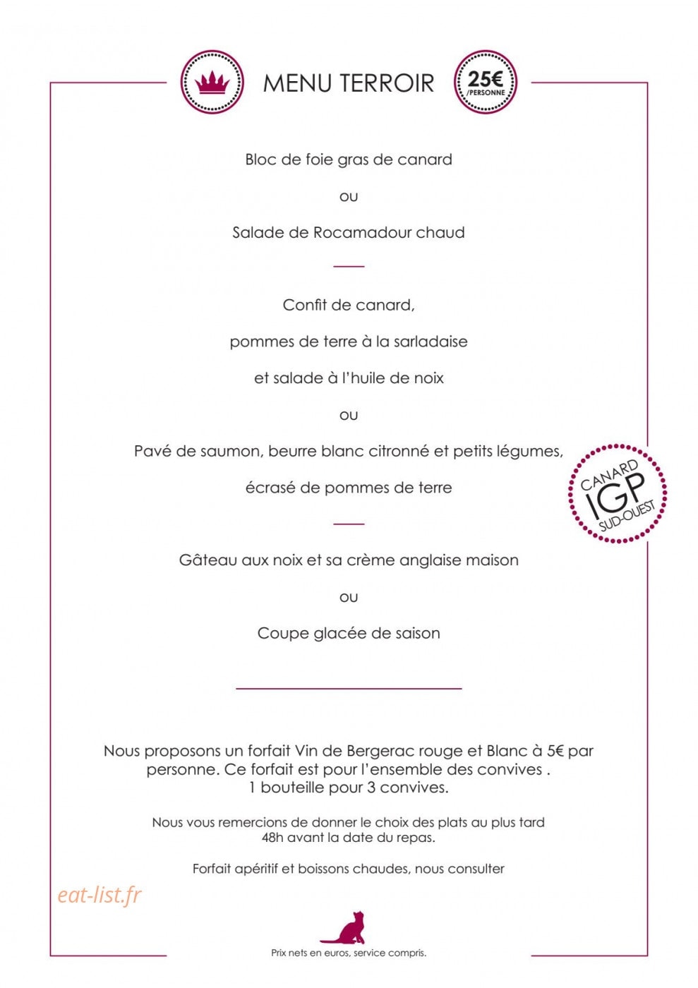 Le Régent — carte page 4