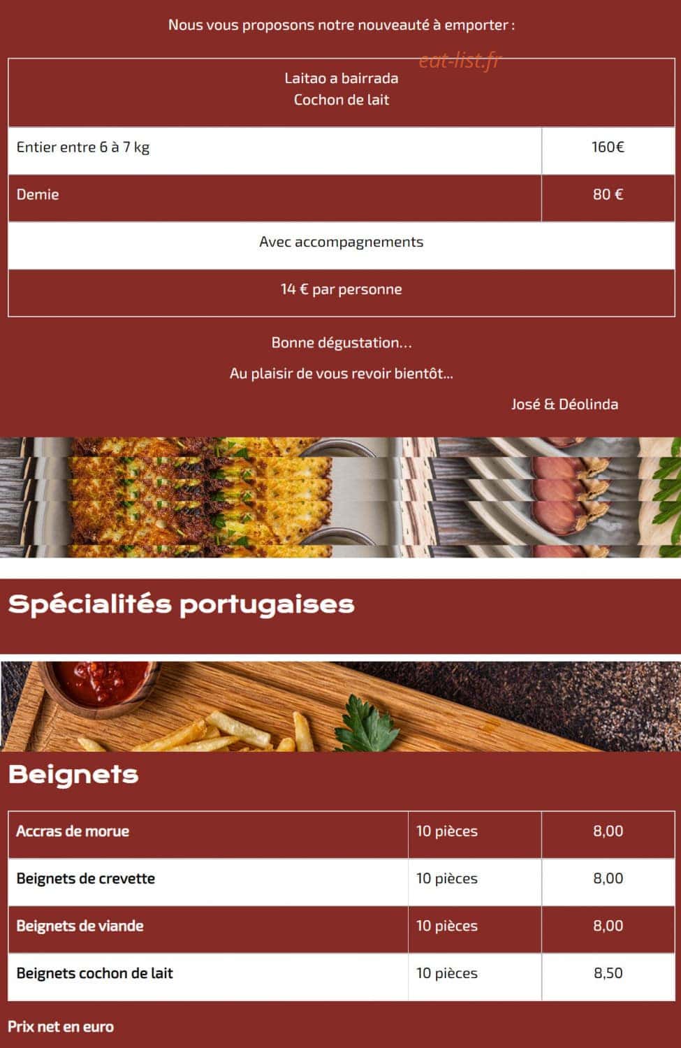 Les saveurs du portugals — carte page 4