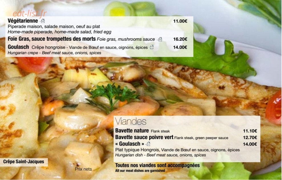 Les Tulipes — carte page 6