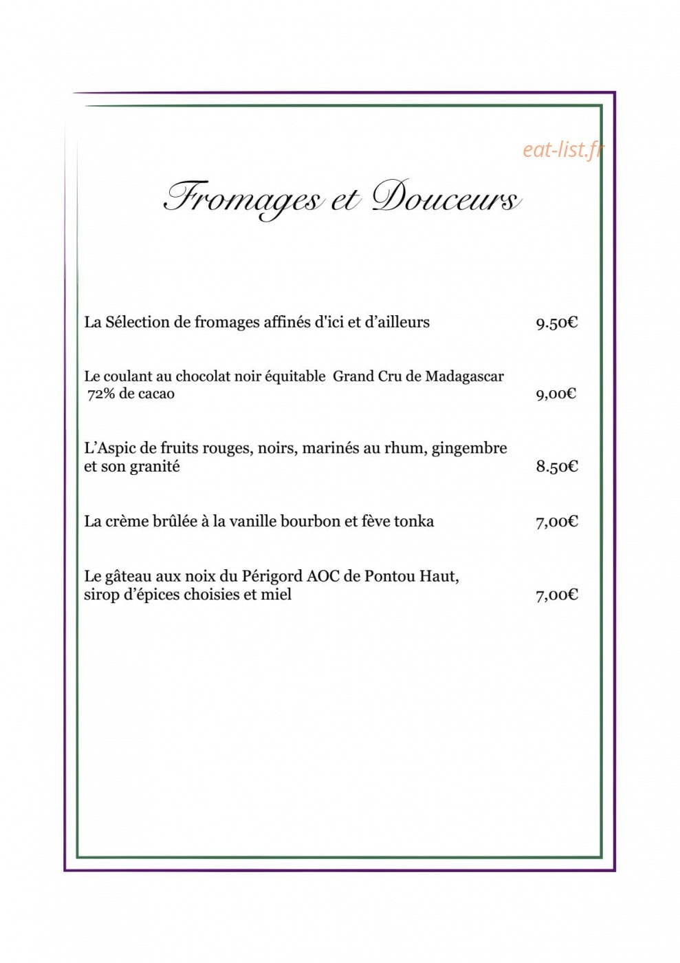 Lo Gorissado — carte page 7