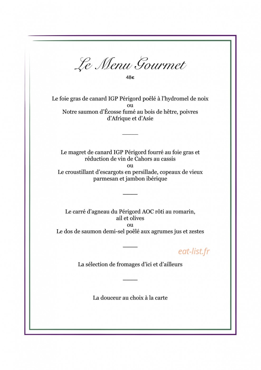 Lo Gorissado — carte page 3
