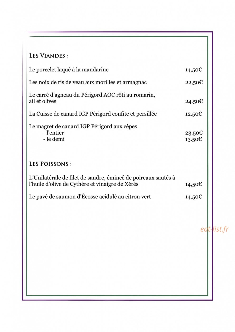 Lo Gorissado — carte page 6