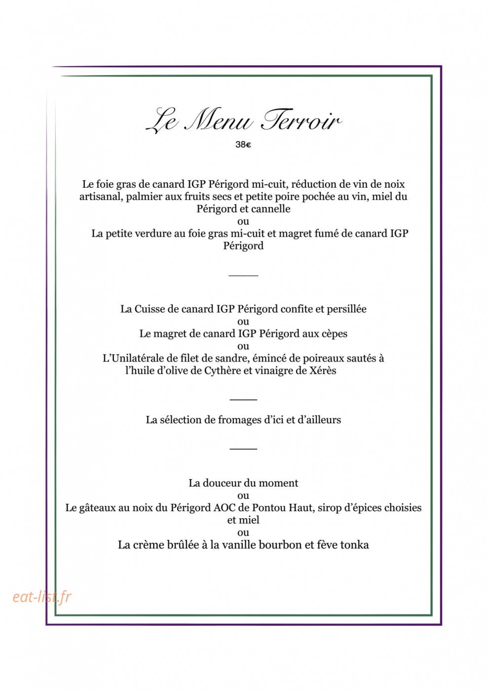 Lo Gorissado — carte page 2