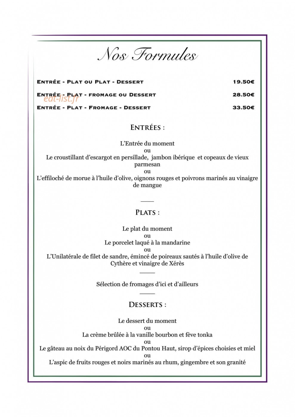 Lo Gorissado — carte page 1